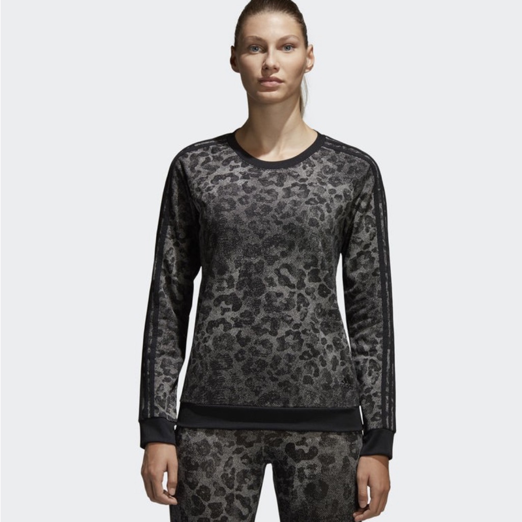 Sale Adidas Set / Black & Grey Animal Print